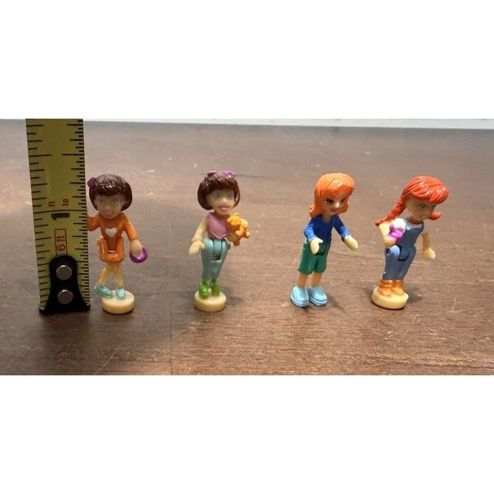 Lot Of 4 Vintage Polly Pocket Figures